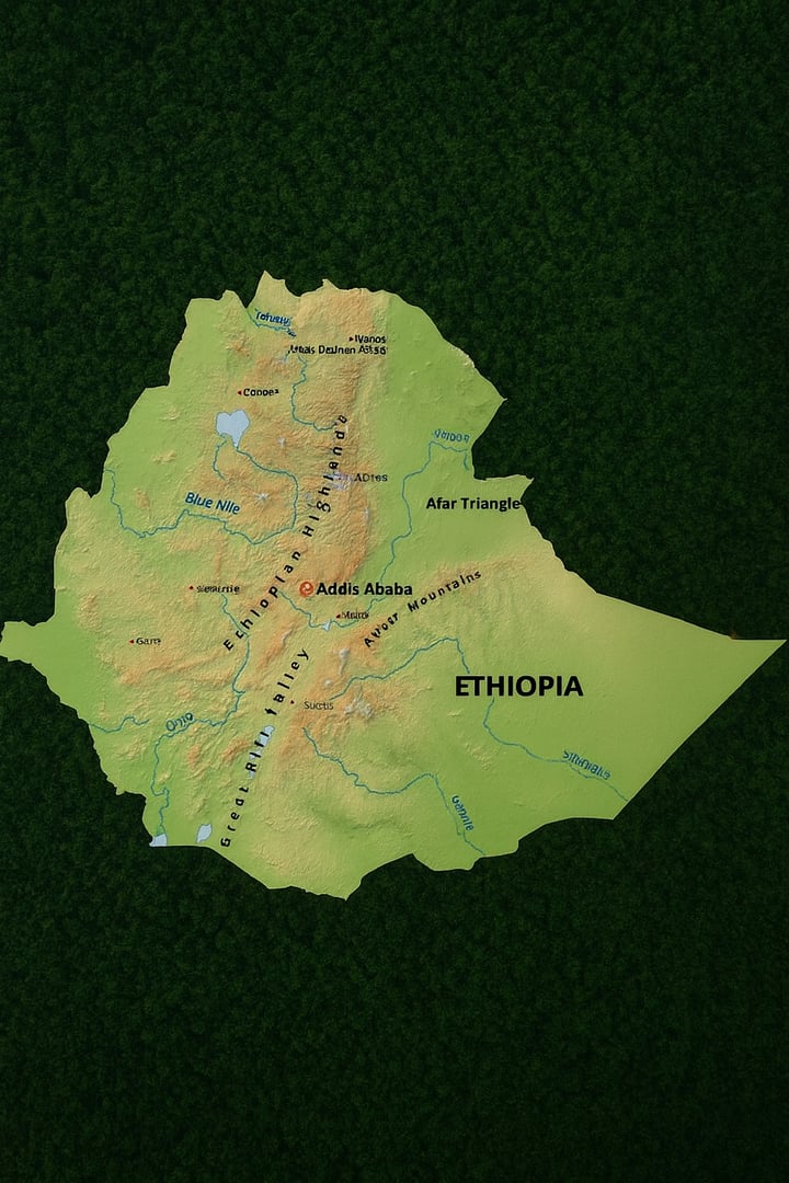 Map of Ethiopia