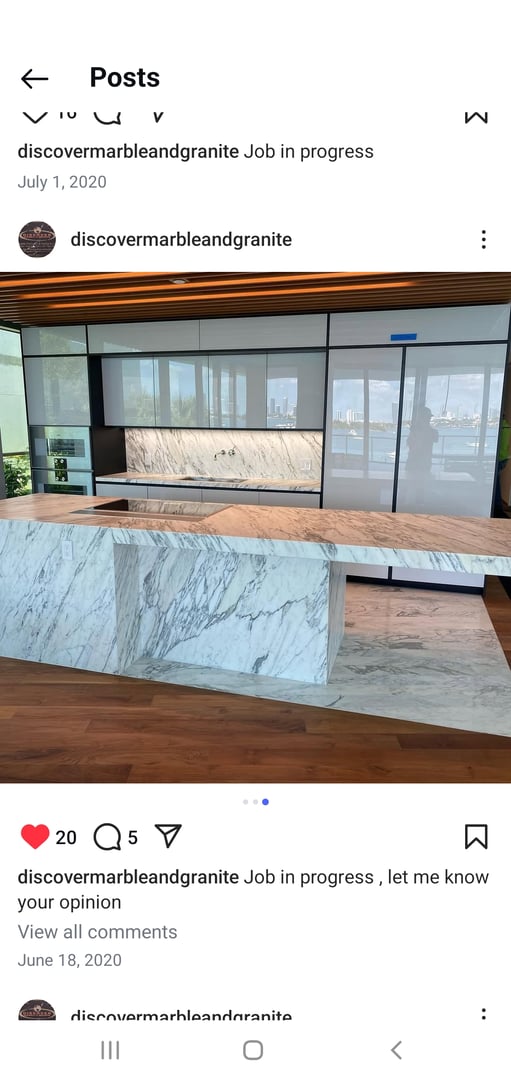 Granite and quartz countertops