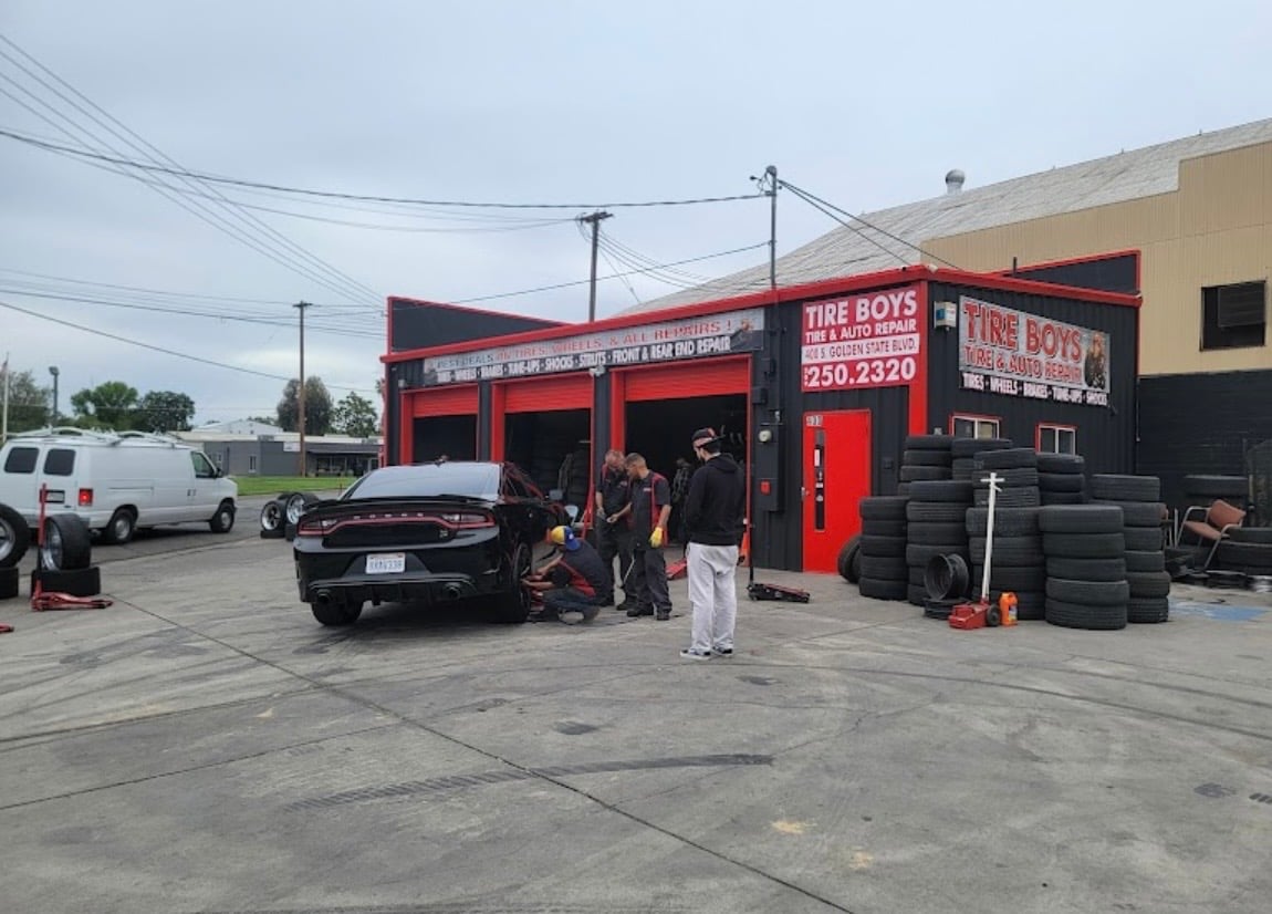 Tire Boys Automotive Repair background