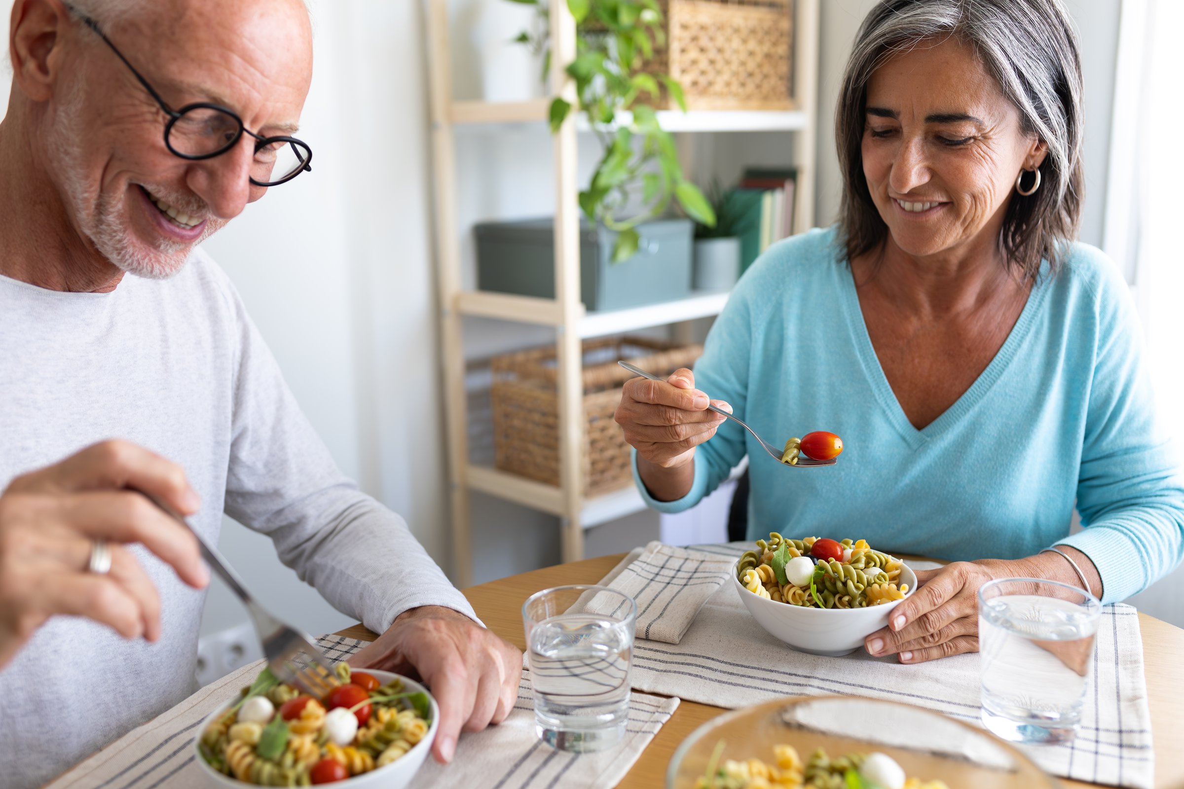 Healthy senior couple enjoying longevity lifestyle