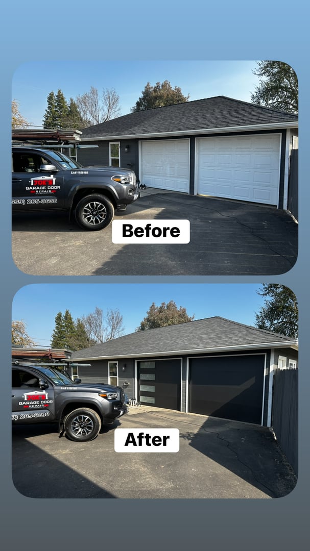 Commercial garage door installation