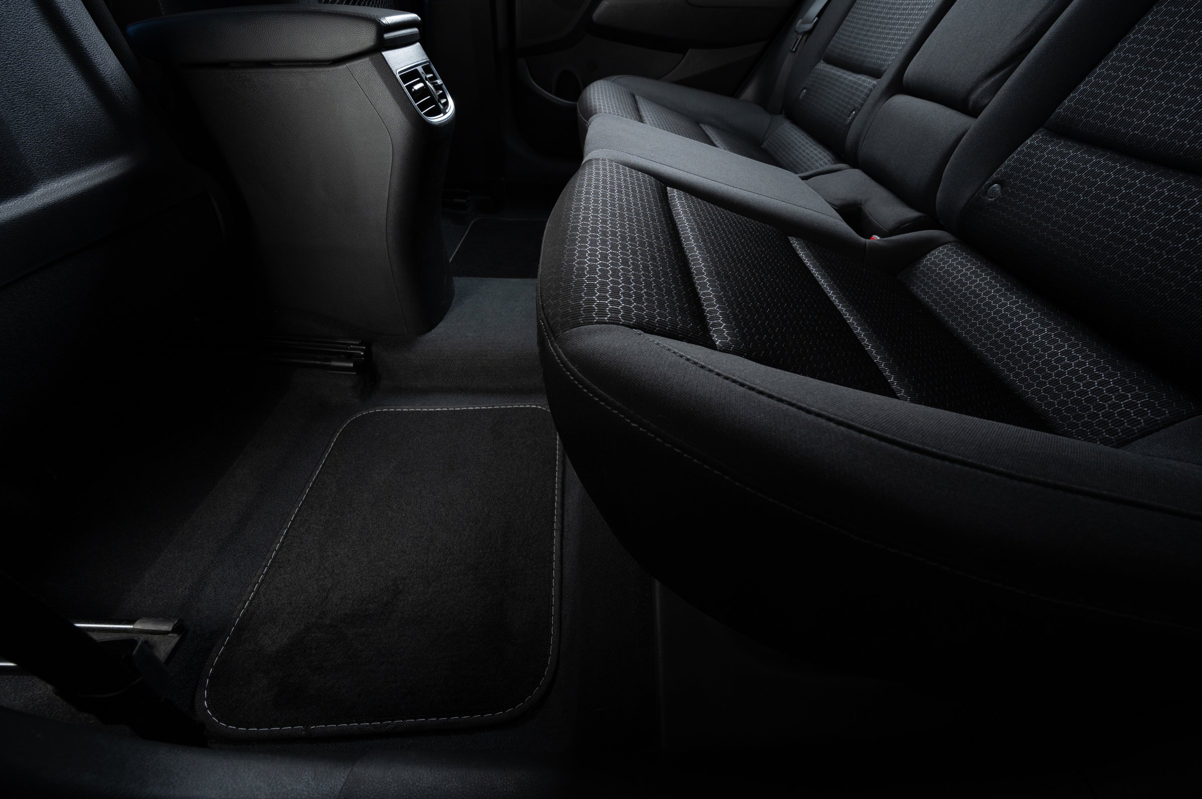 Clean luxury car floor mat