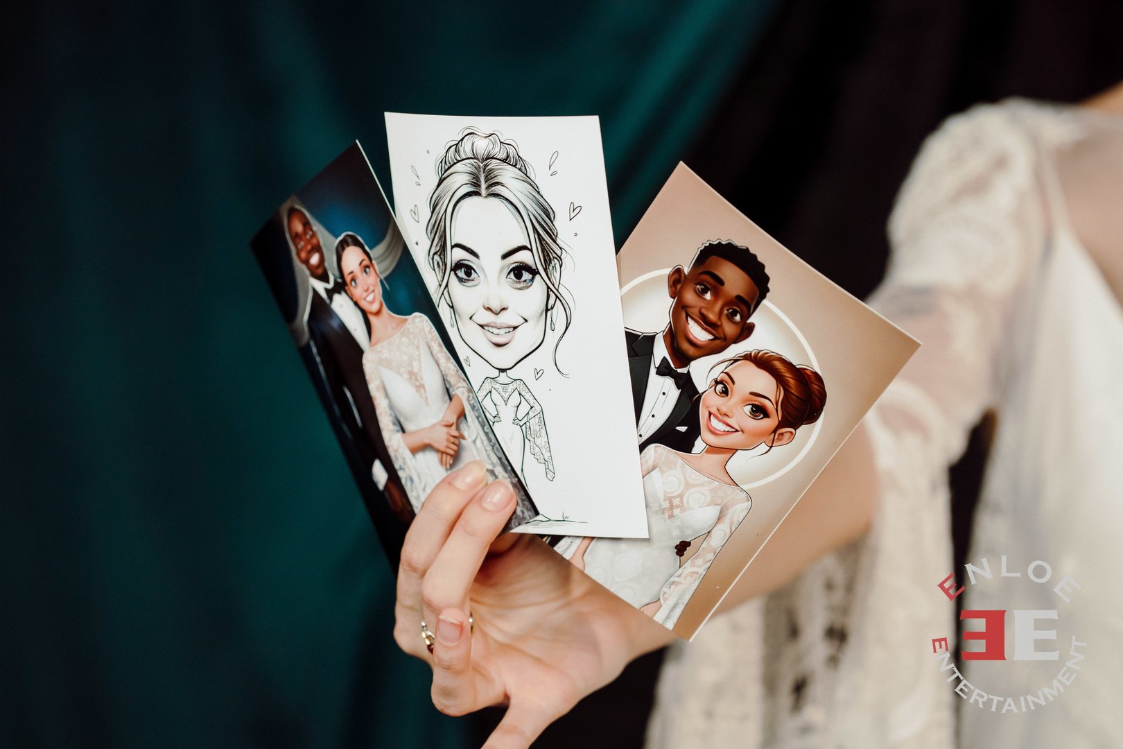 AI-powered Wedding Caricature Experience in Houston