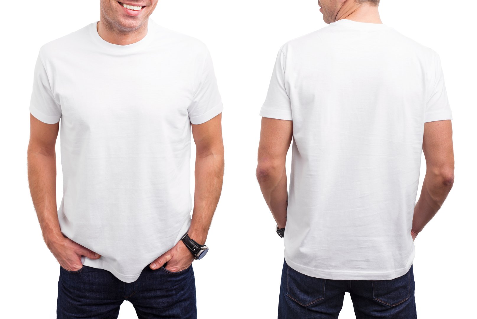 Man's white T-shirt 