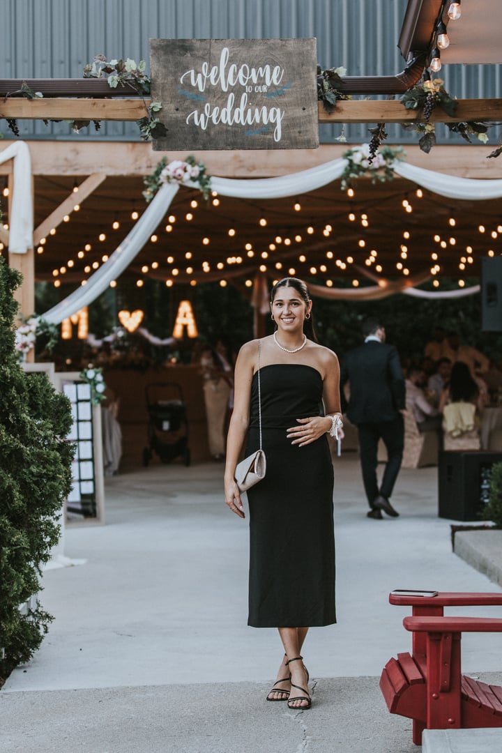 Beautiful wedding couple celebrating their special day at the venue