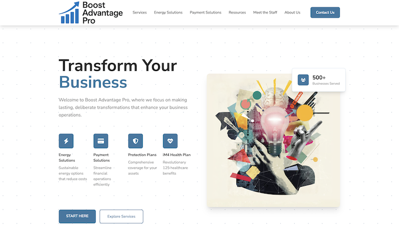Website screenshot