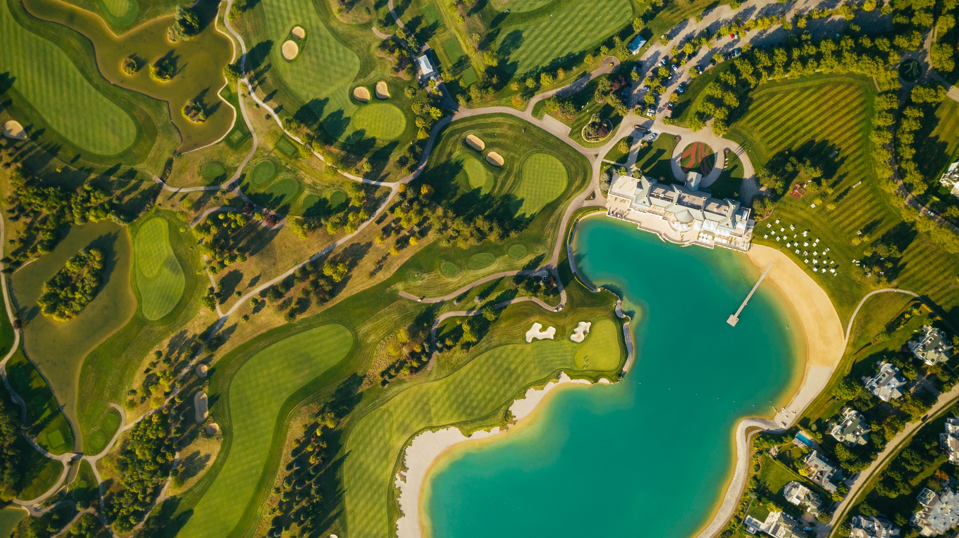 Grey Oaks golf course aerial