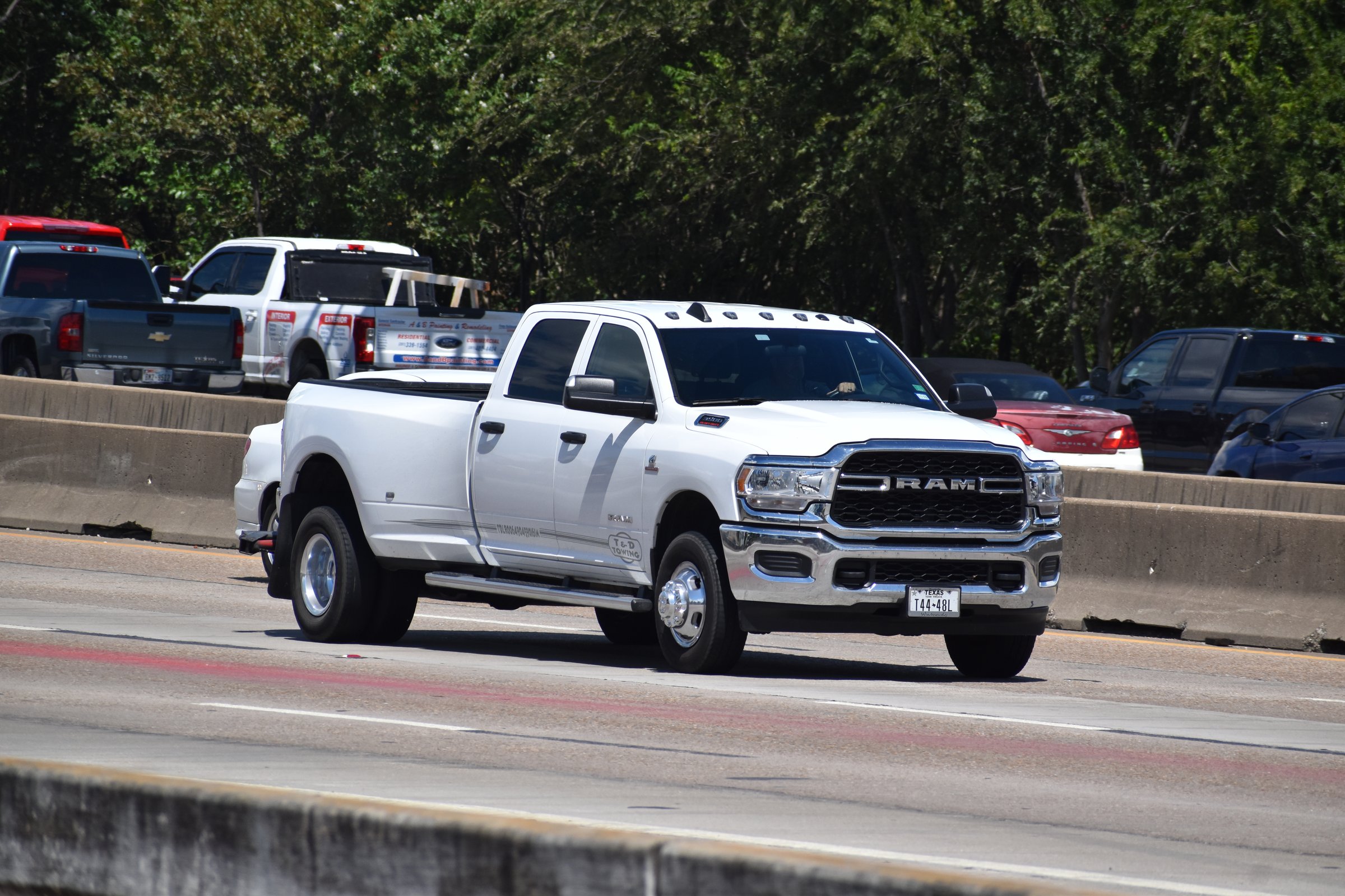 White Ram cruising on I-45 in Houston, Texas 2022