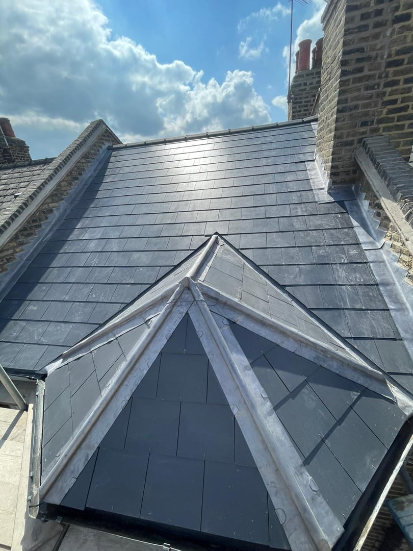 Completed roofing project by G Scott Roofing and Building Services