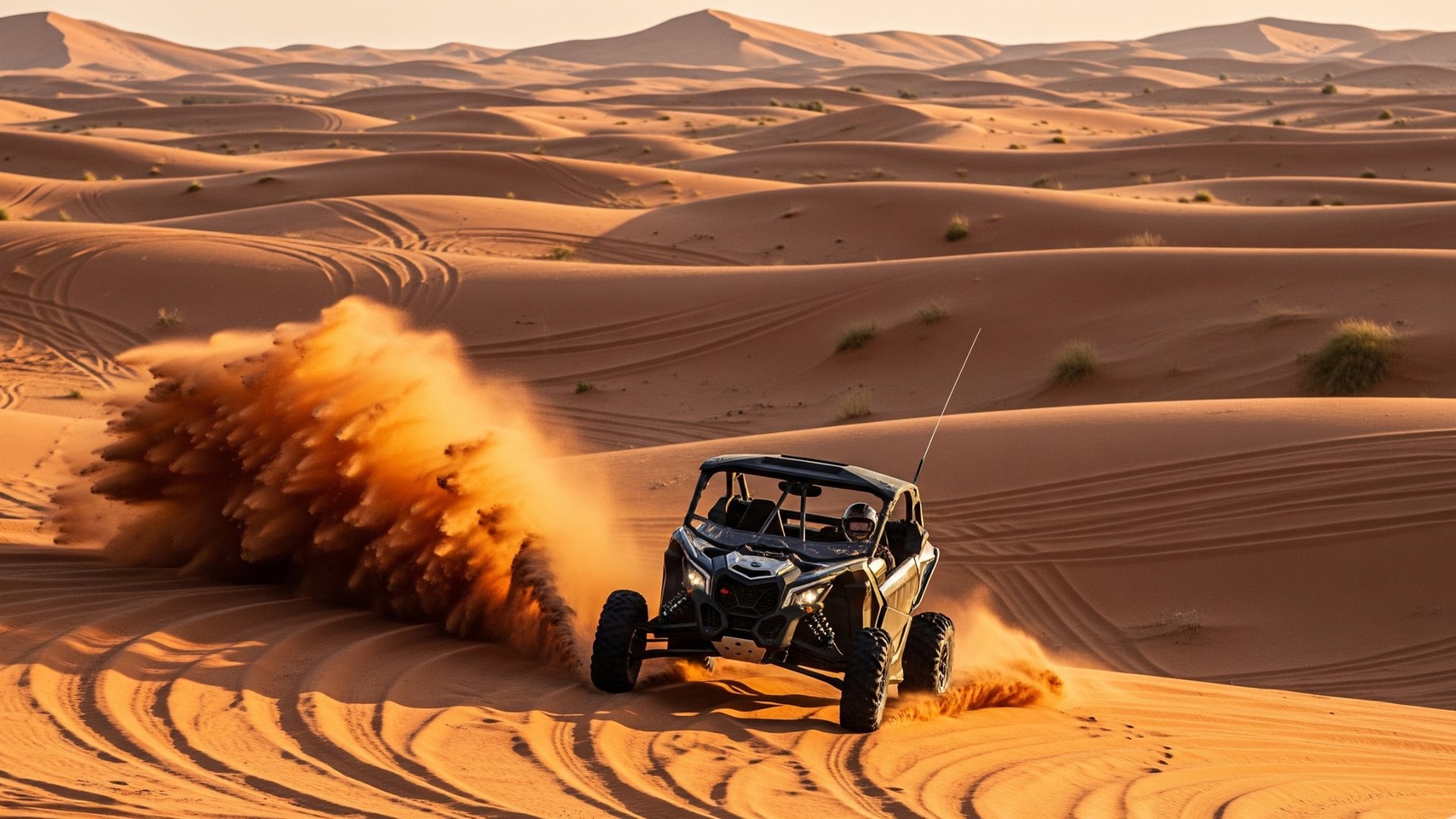 Can-Am Maverick X3 rental in Dubai red dunes