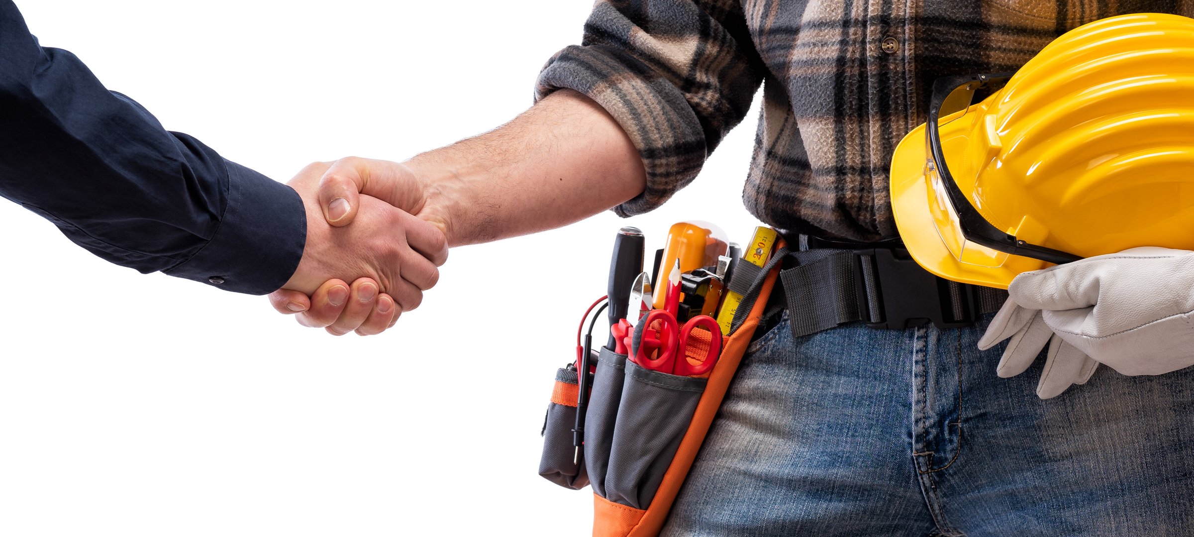 Handshake with contractor