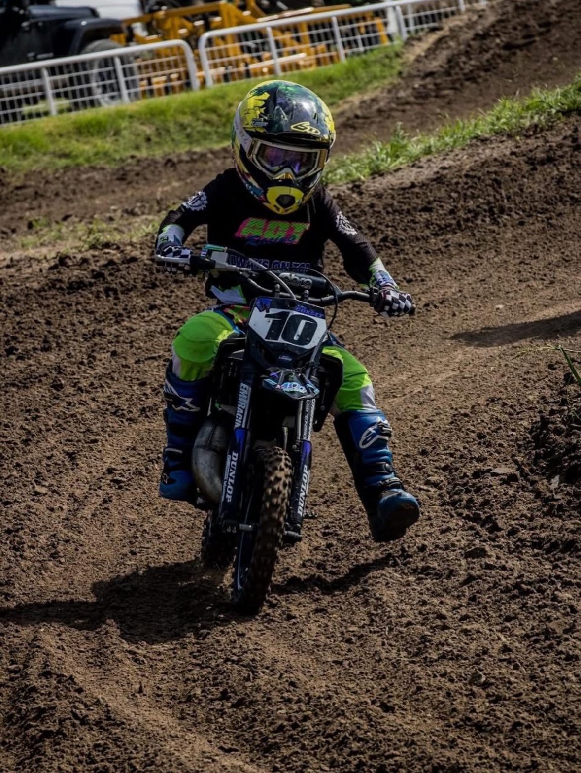 Black Gold Dirt Bike Track rugged determination