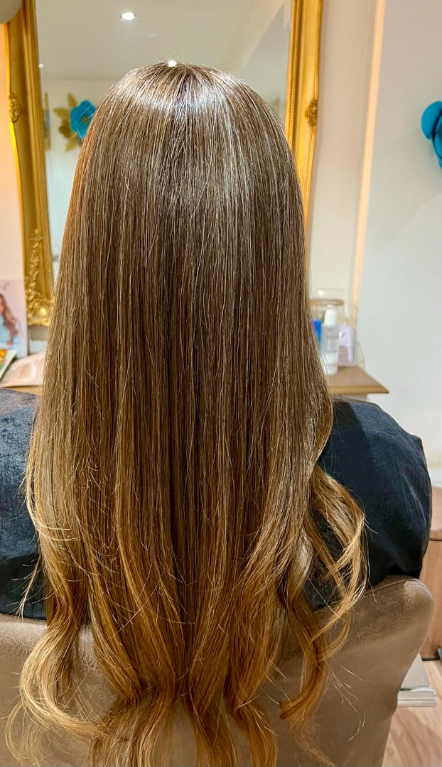 Balayage blond naturel