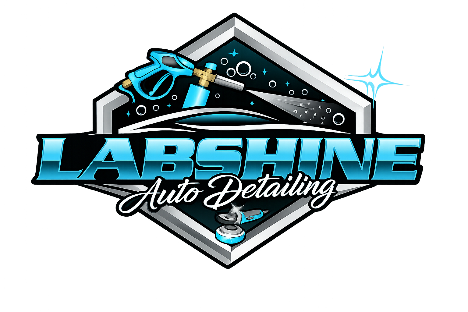 Labshine Auto Detailing logo design