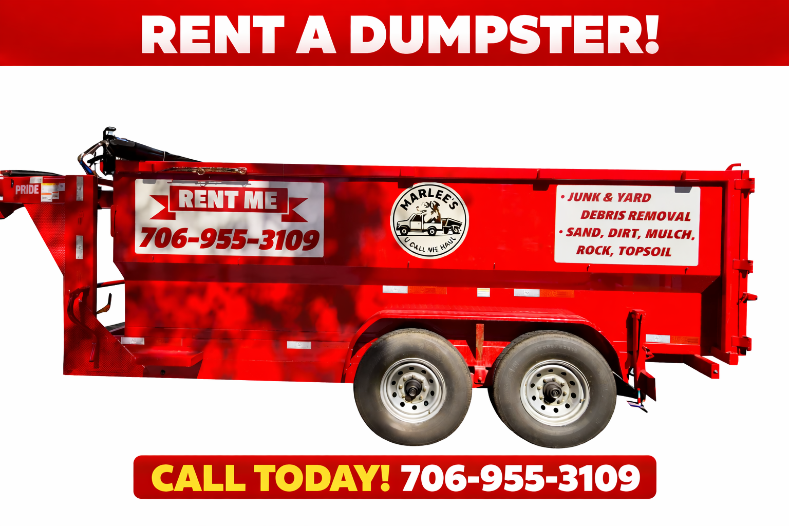 Marlee's U Call We Haul dump trailer