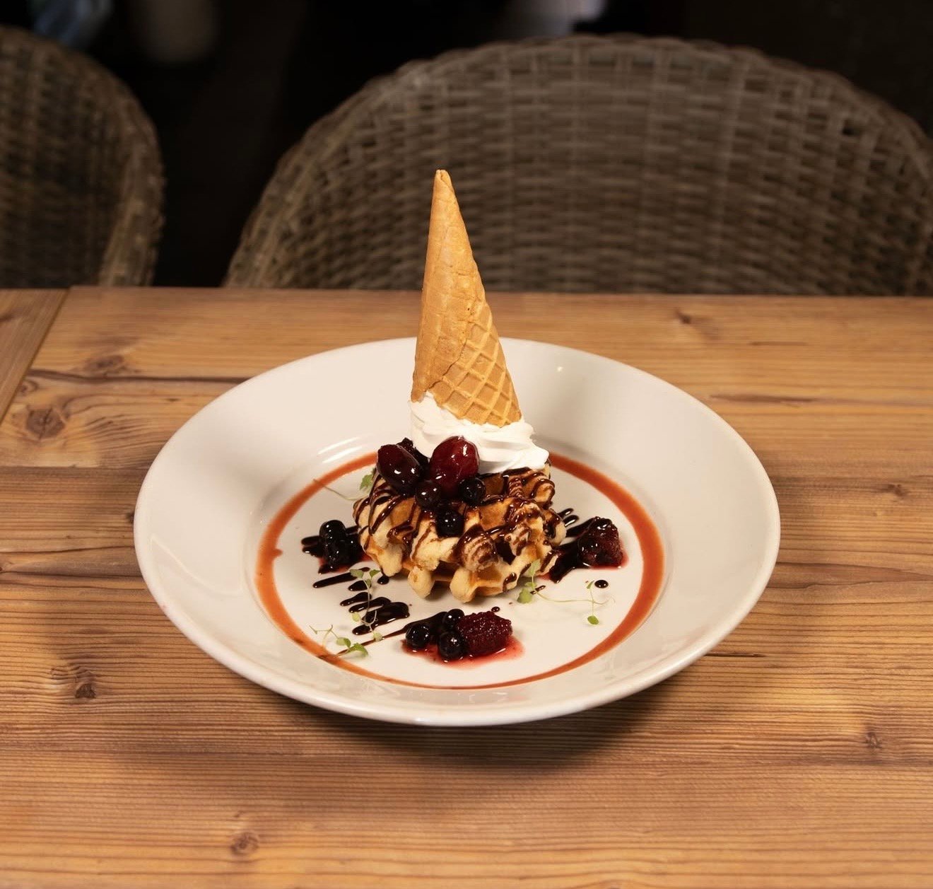 Pergola Wine Bar terrace and outdoor seating