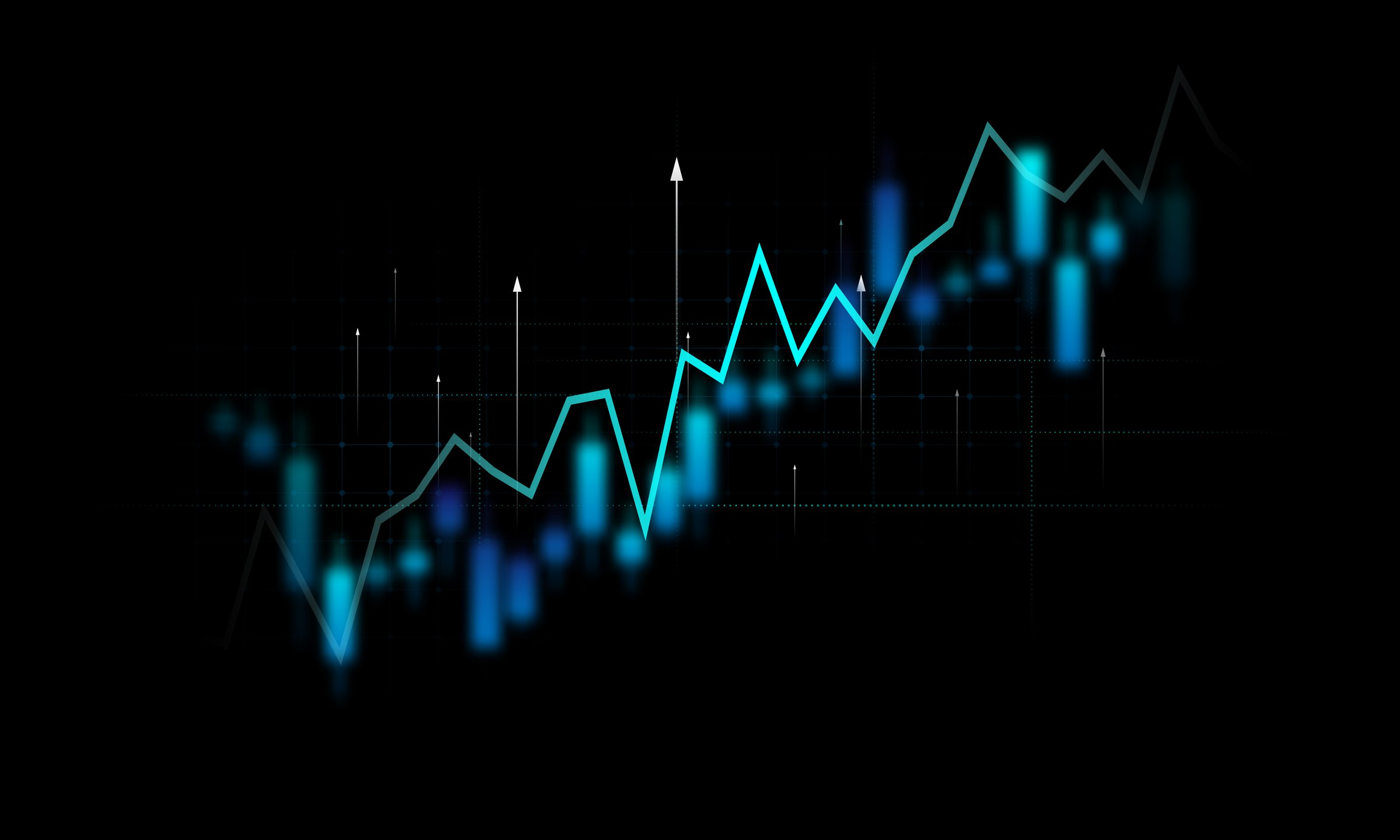 Organic traffic growth chart from SEO strategy