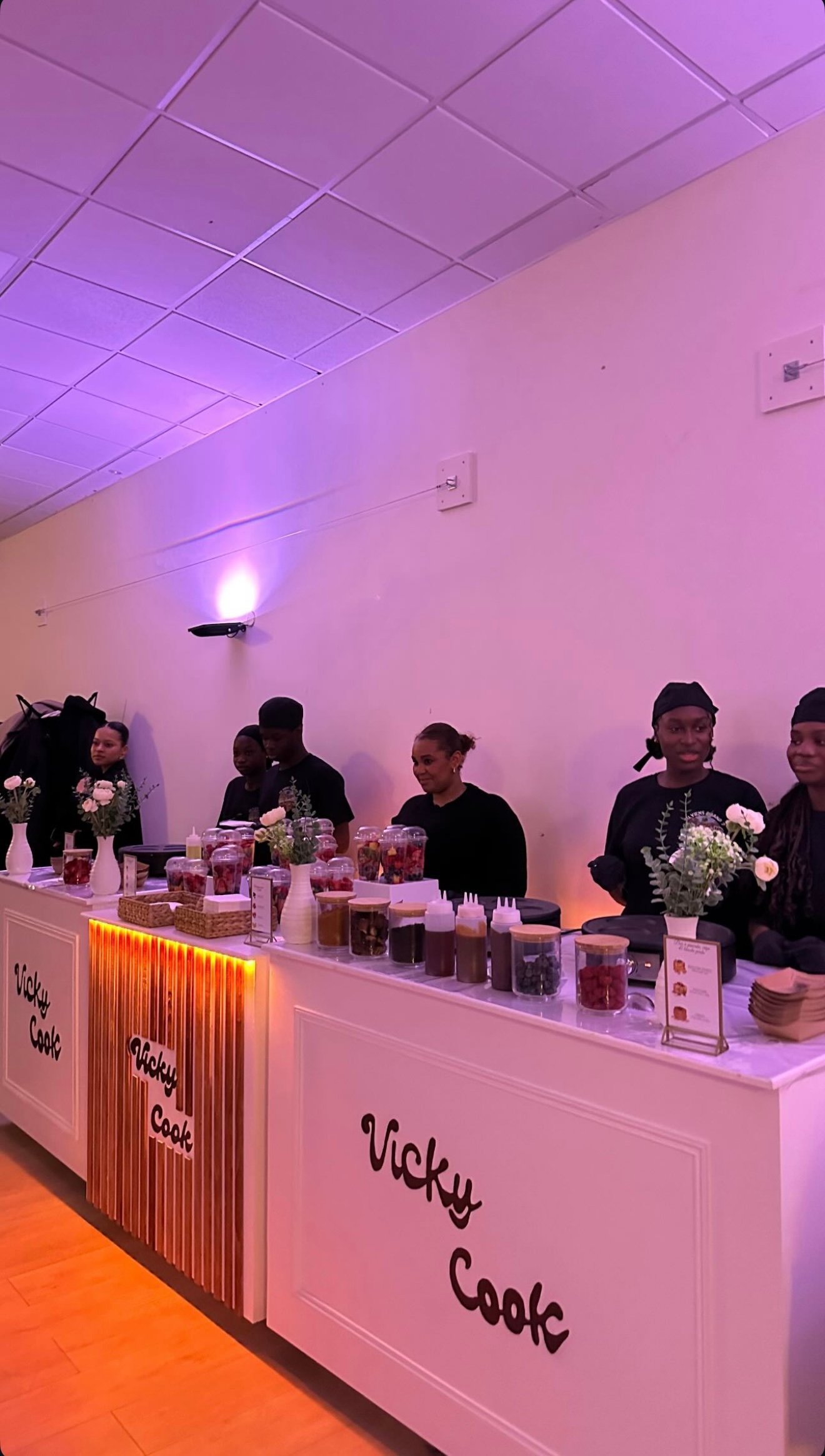 Team preparing fresh ingredients