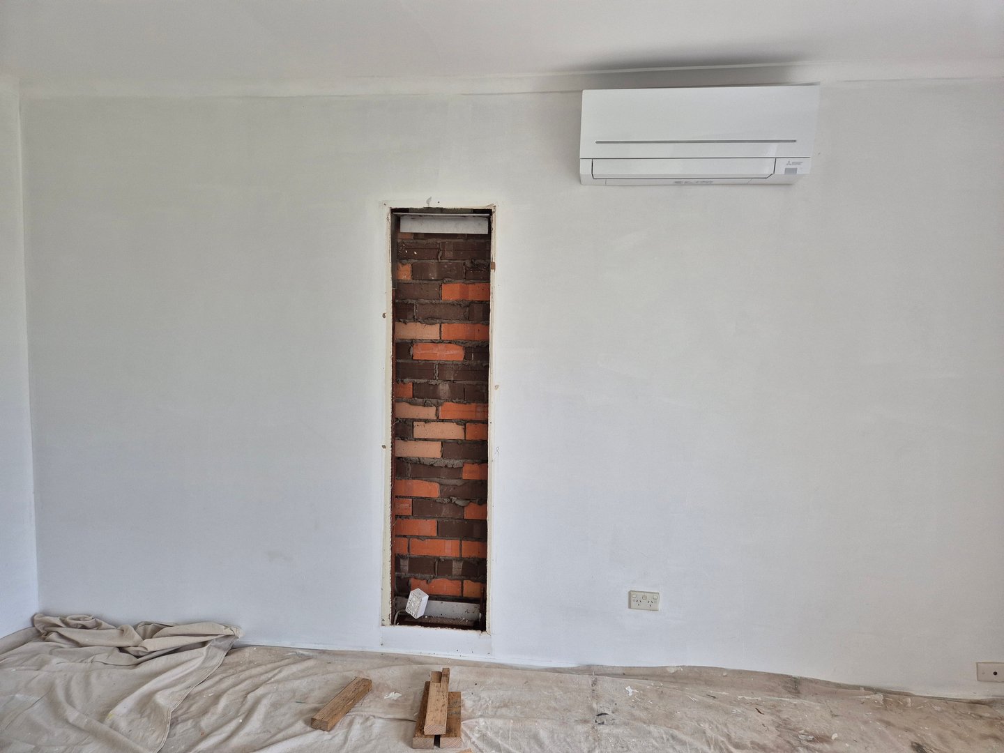 Before plastering work
