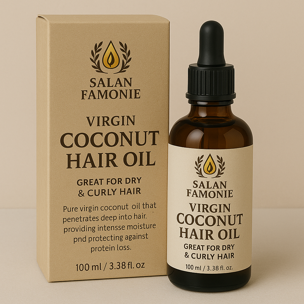 Split Ends Treatment. African American Woman Applying Serum On Damaged Dry Hair In Modern Bathroom At Home.