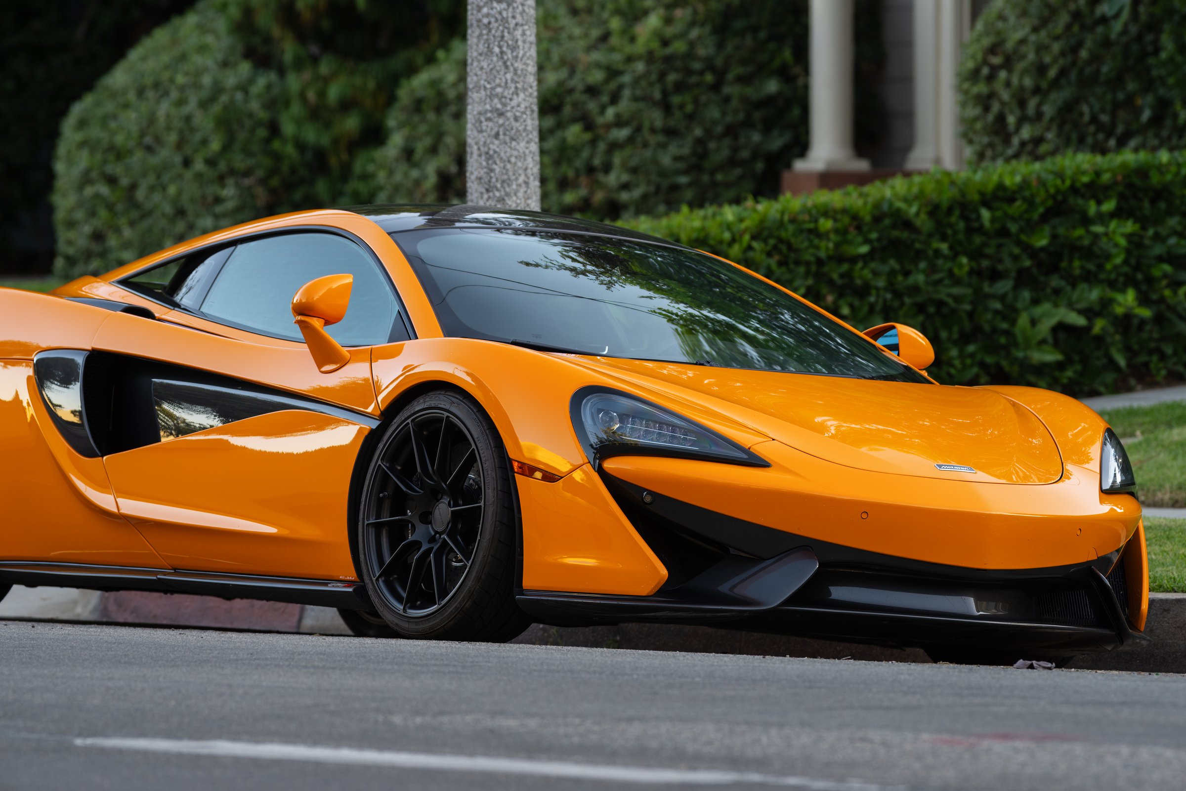 McLaren vehicle shown parked in the City of Pasadena, California on June 21, 2024.