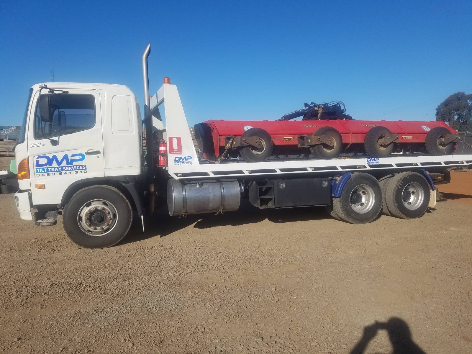 DMP Tilt Tray Services truck