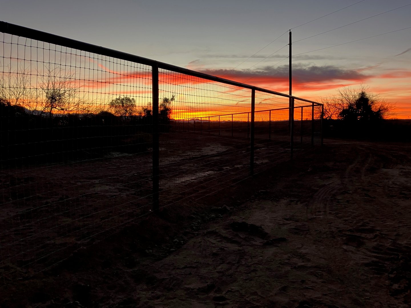 Property line fencing installation
