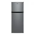 Galanz 4.6 Cu. ft Two Door Mini Refrigerator with Freezer, Stainless Steel