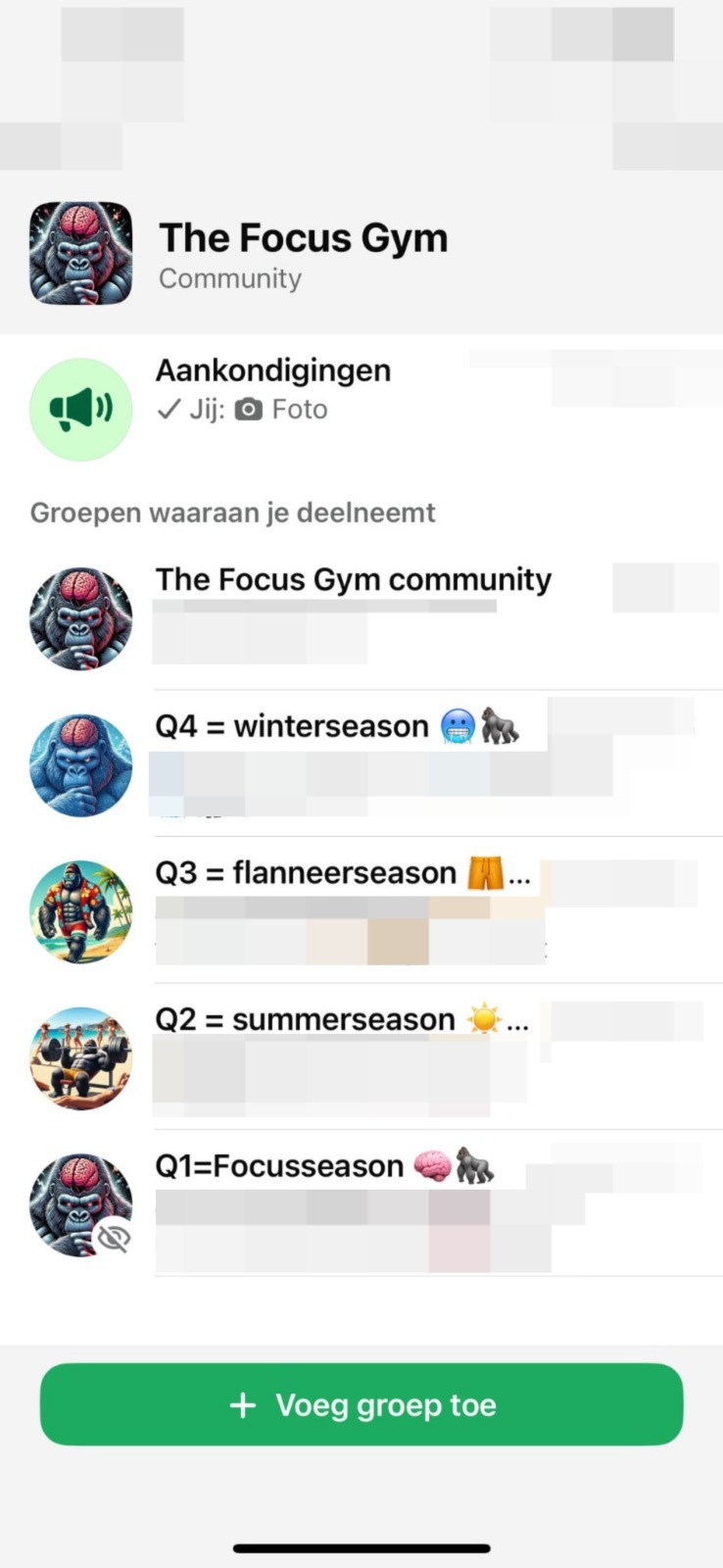 The Focus Gym WhatsApp Community Screenshot 1