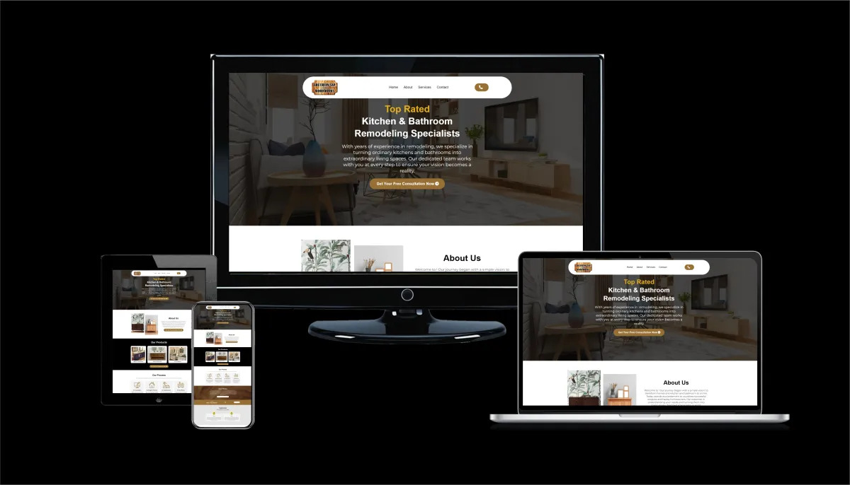 Kitchen and Remodeling website design