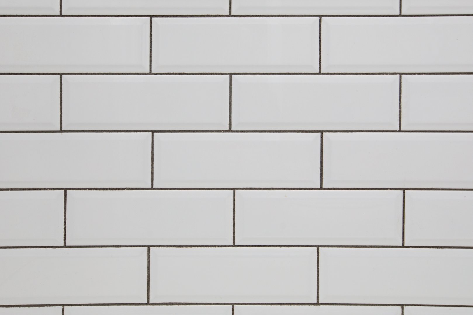 Subway tile backsplash dark grout