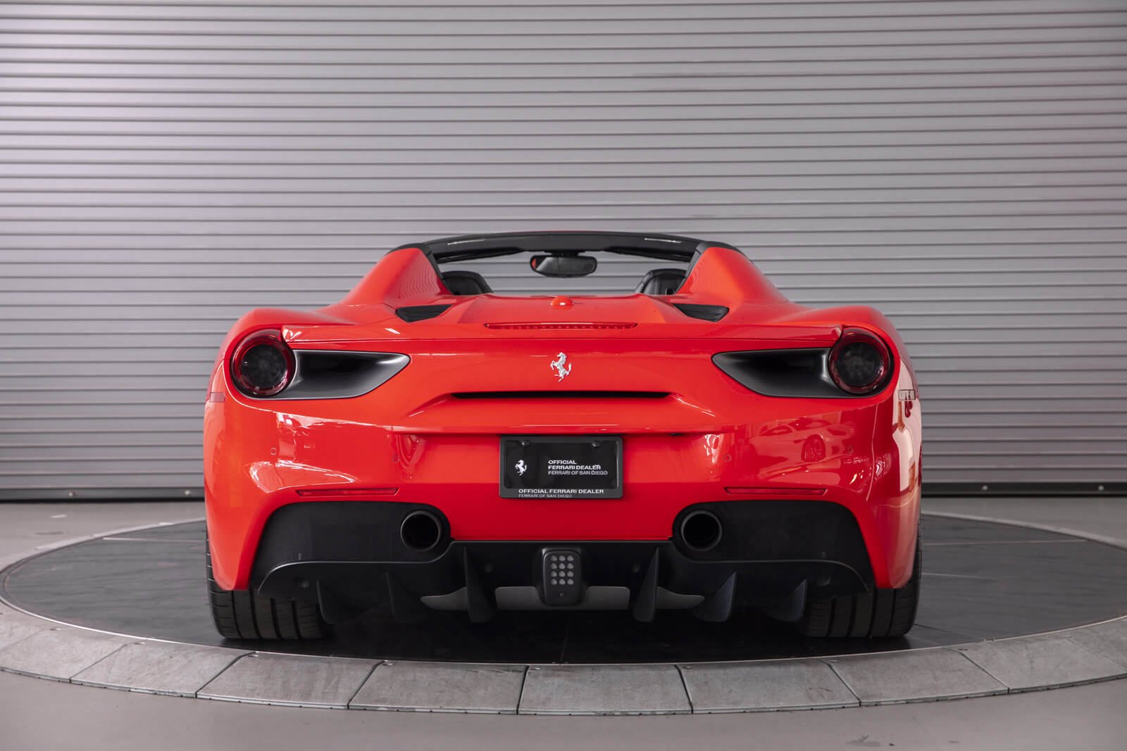 Ferrari 488 Spyder convertible supercar