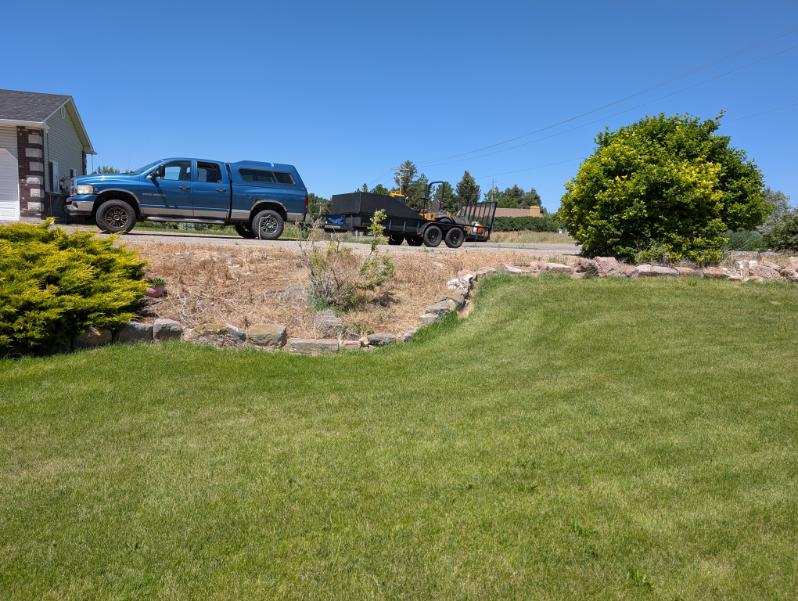 Green Haven Landscaping project before