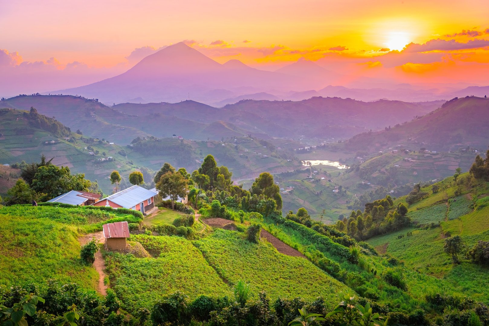 Beautiful scenery of Uganda