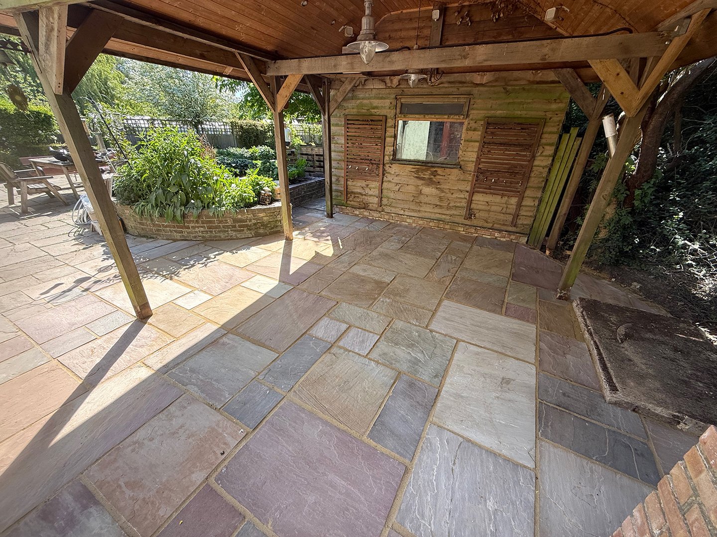 Outdoor paving project