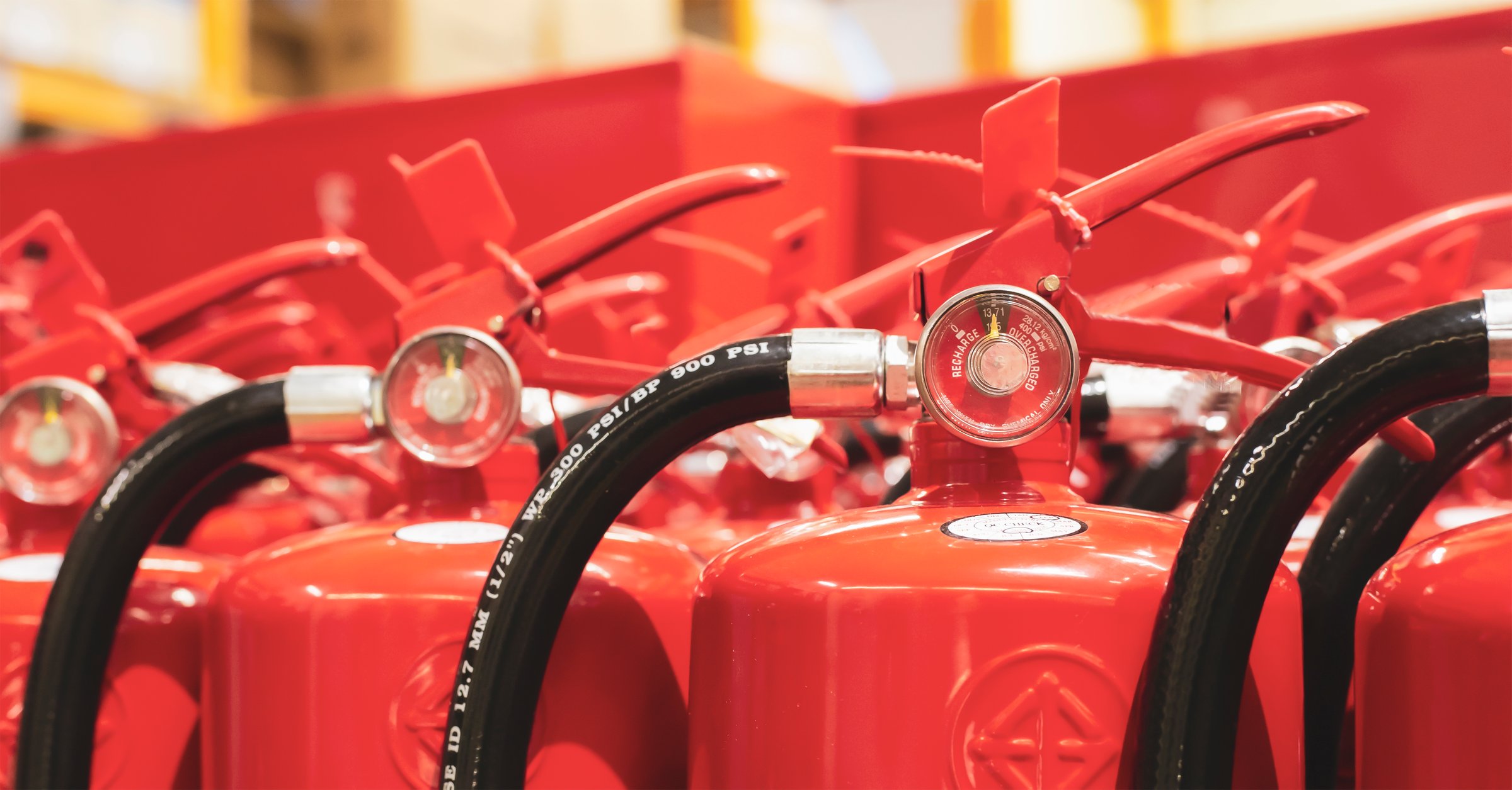fire extinguishers available in fire emergencies.