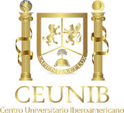 Logo of Centro Universitario Iberoamericano with golden columns and a motto "Sapientia et Lux."