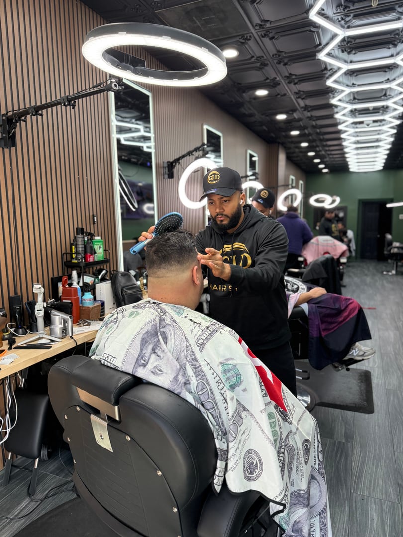 Professional barbering at GLD Hair Studio