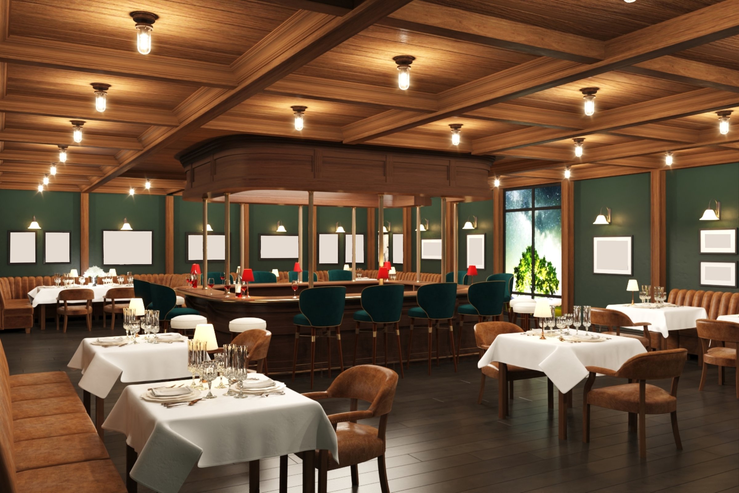 3D Render - Restaurant