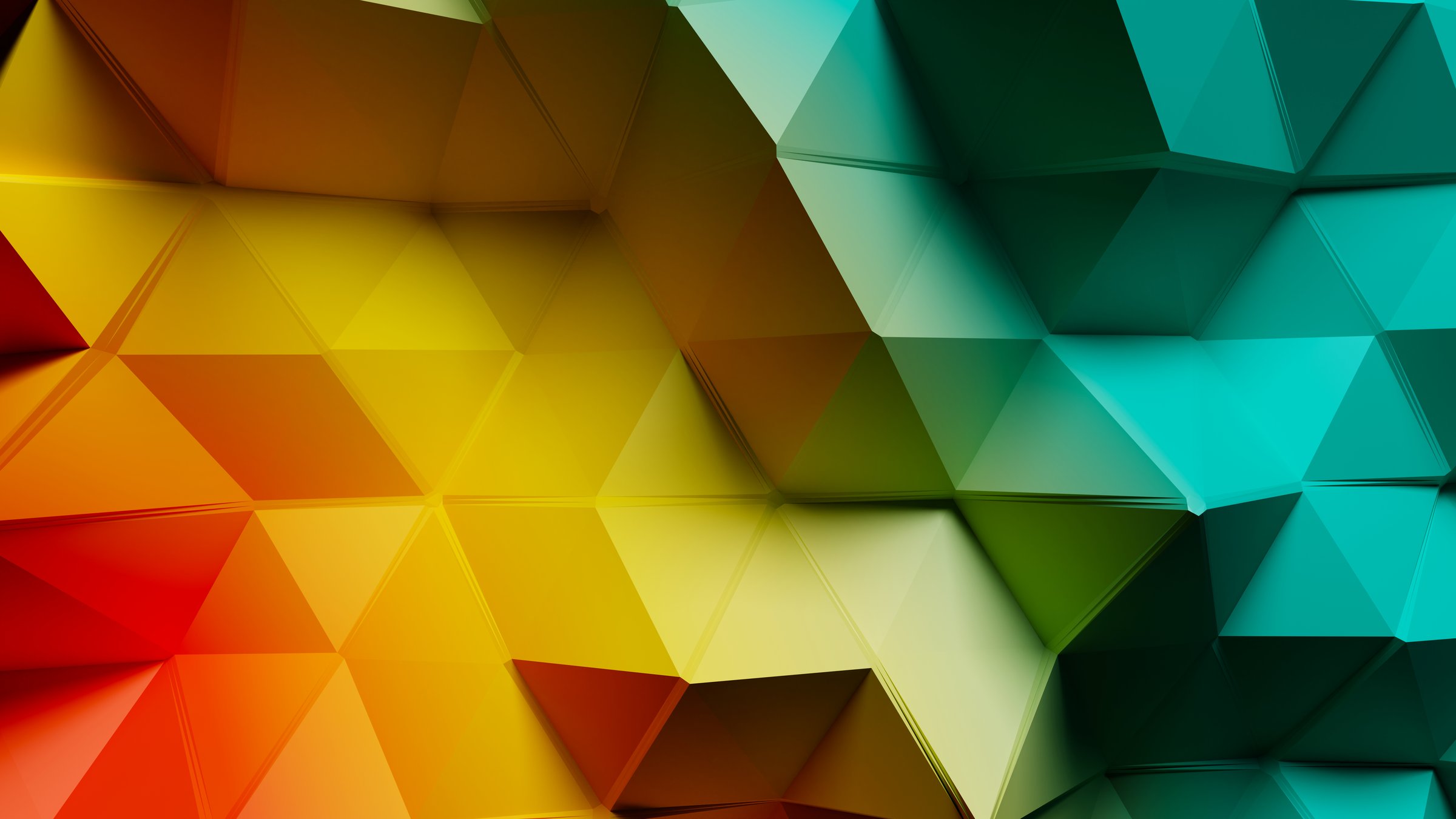 3d render, Abstract futuristic polygonal pattern background, Modern wall