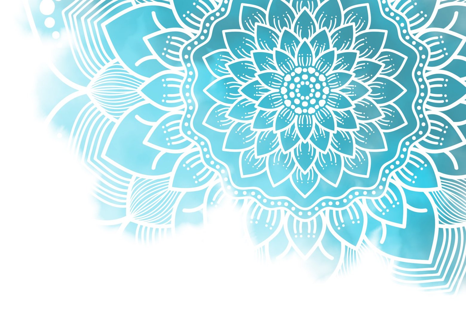 Abstract mandala graphic design and watercolor digital art painting for ancient geometric concept background