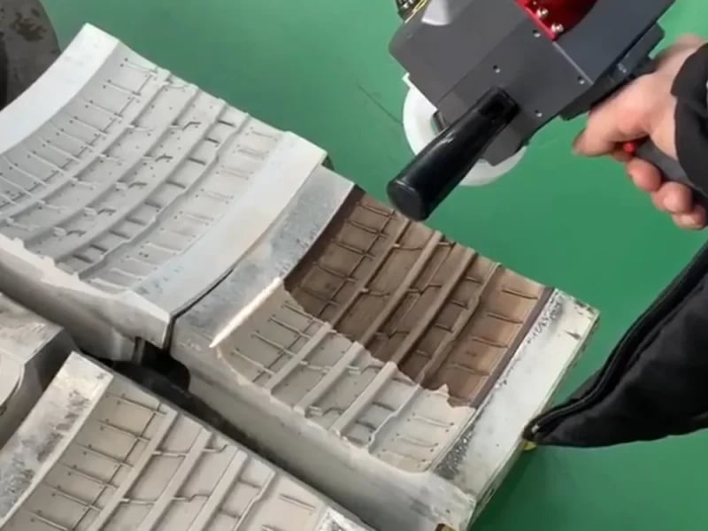 Laser residue removal