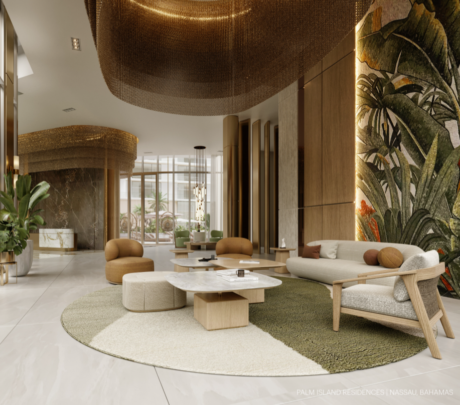 Meliá Residences Miami - Lobby de doble altura