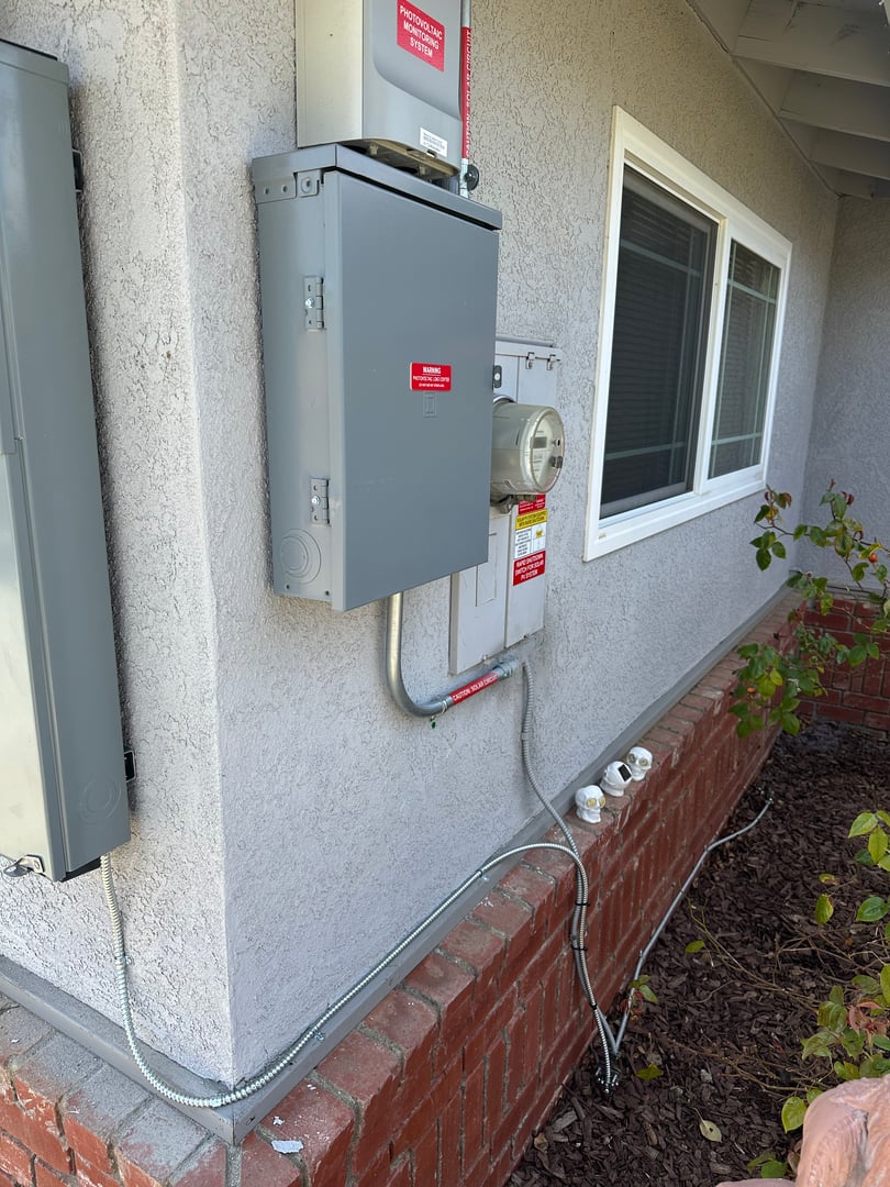 Off-grid solar installation with battery backup in California City