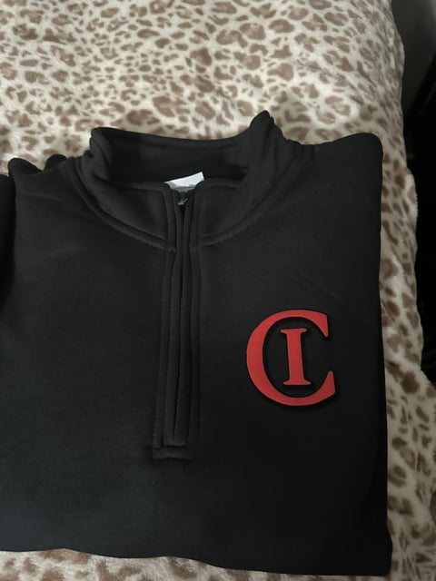 Red Quarter Zip