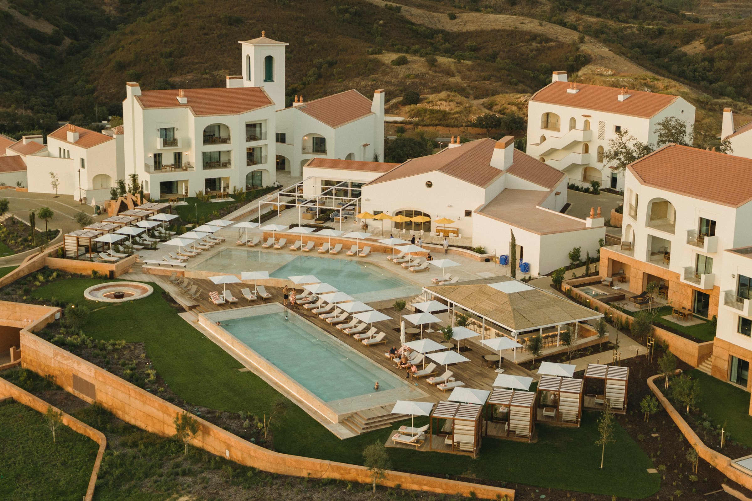 Ombria Resort pool aerial view