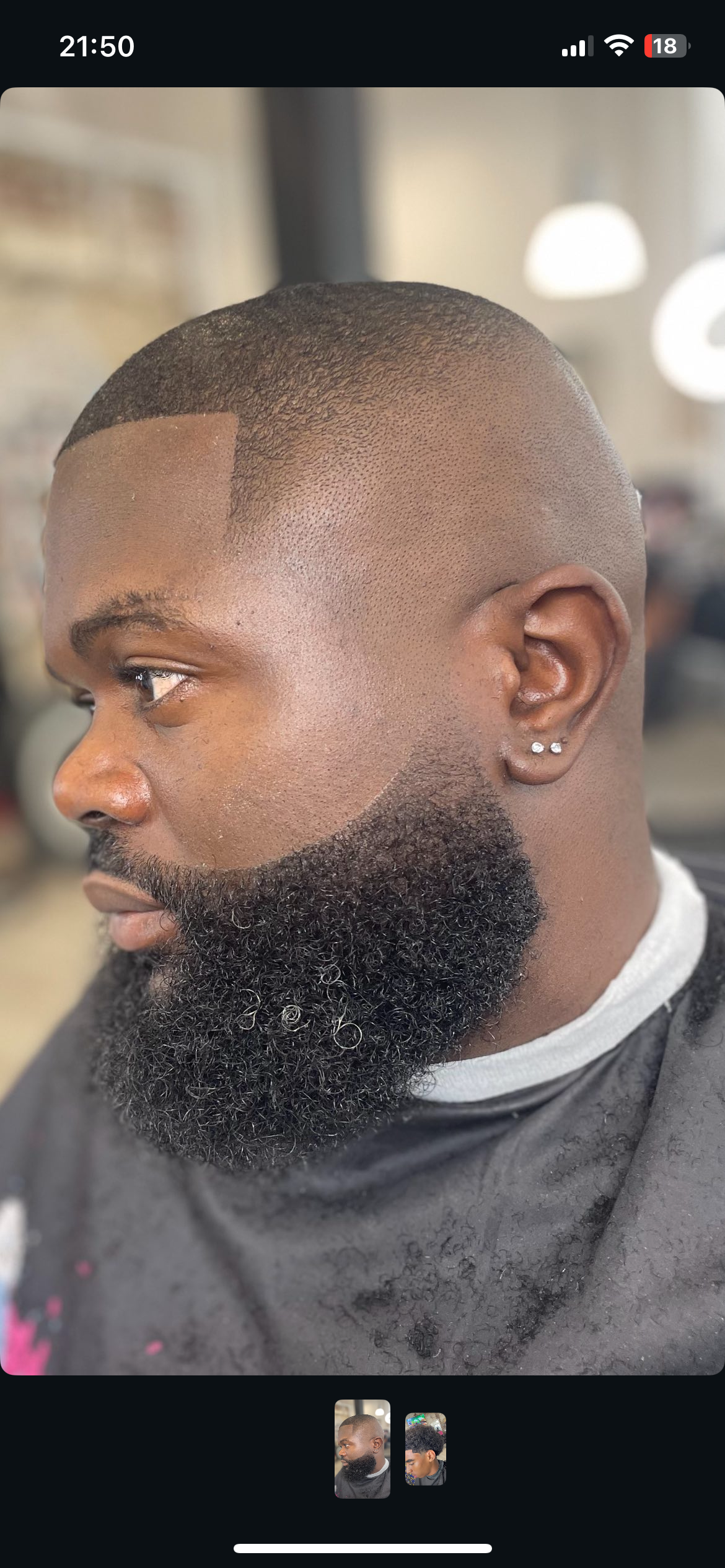 Professional beard grooming