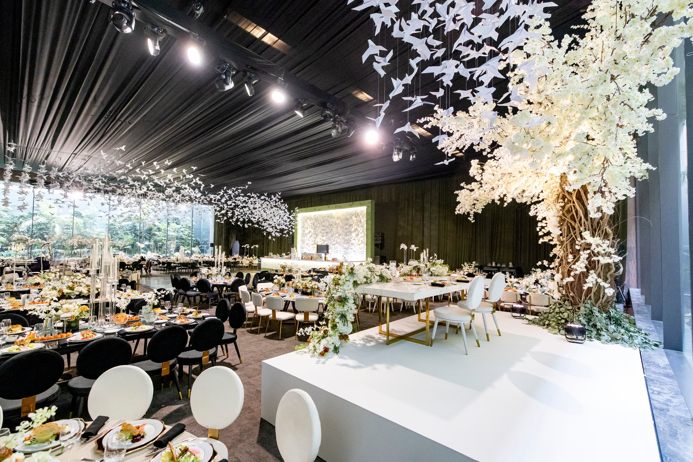 Wedding lighting setup