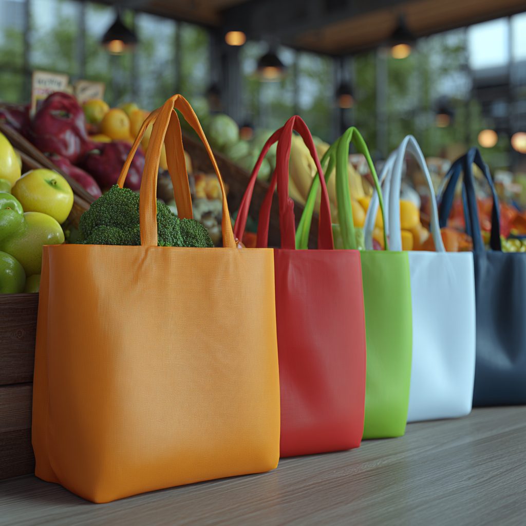 Non-woven reusable shopping bags