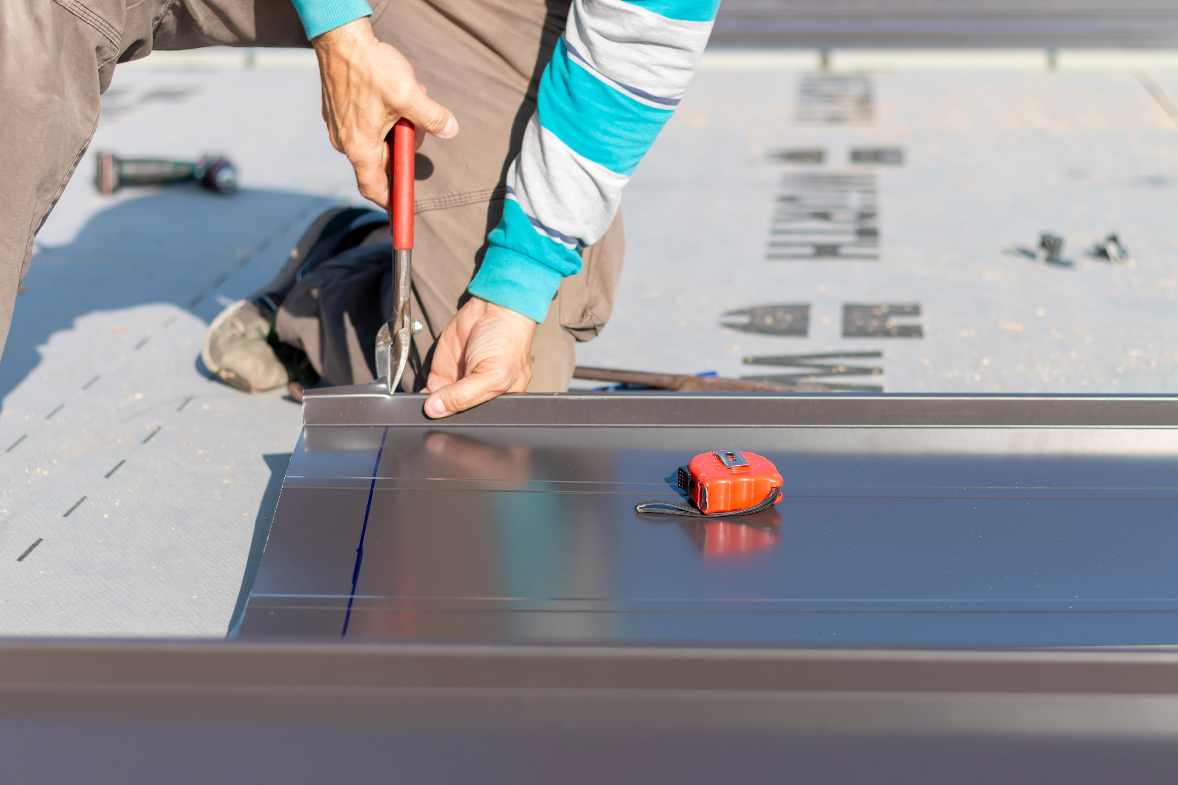 Commercial roofing metal fabrication services for contractors in Georgia by MPI Fabrication